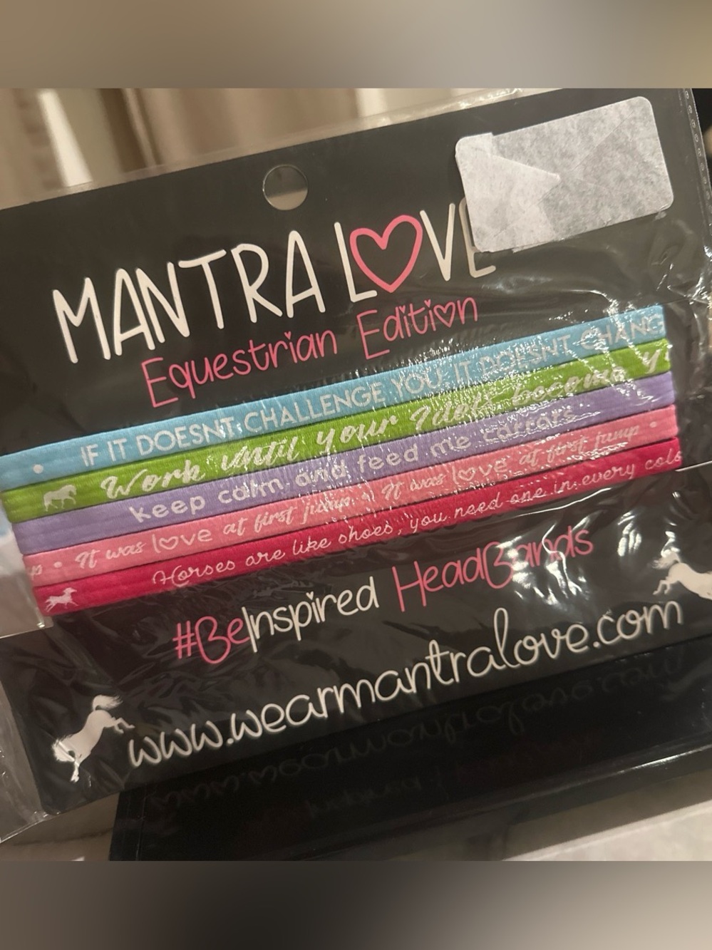 MantraLove Equestrian Edition Inspirational Hairbands - Multicolor
